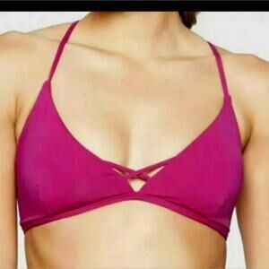 NWT Athleta Plum Triangle Bikini Top (XXS)